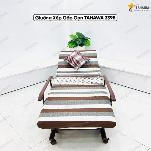 Giường nệm xếp gọn đa năng TAHAWA TH-339B, rộng 70cm