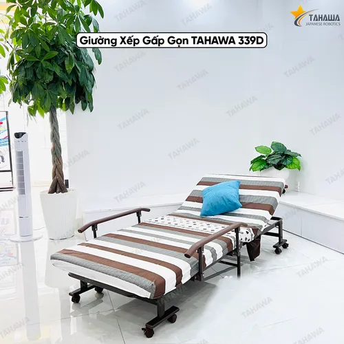 Giường nệm xếp gọn đa năng TAHAWA TH-339D, rộng 80cm