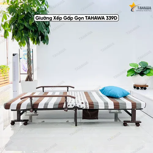 Giường nệm xếp gọn đa năng TAHAWA TH-339D, rộng 80cm