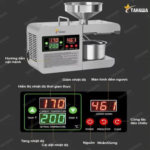 Máy ép dầu thực vật Tahawa TH-X8S