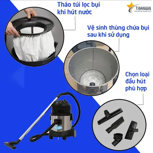 Máy hút bụi công nghiệp gia đình Tahawa TH-151J