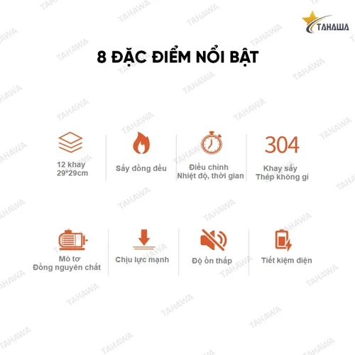 Máy sấy thực phẩm 12 KHAY TAHAWA ST-06