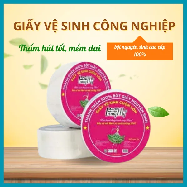 Giấy vệ sinh công nghiệp hồng