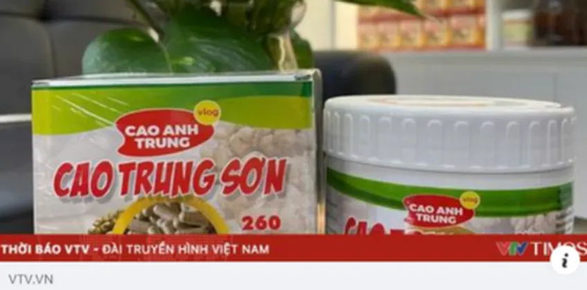 Đánh Giá của Báo VTV về Cao Anh Trung và các sản phẩm Cao Trung Sơn