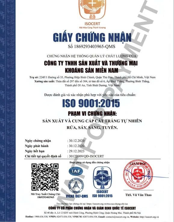 bảng chứng nhận cát sân chơi bảng chứng nhận cát sân chơi