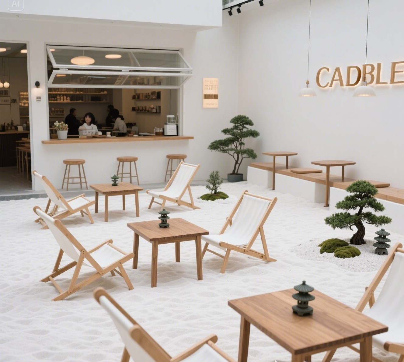 cát trang trí quán cà phê cát trang trí quán cà phê