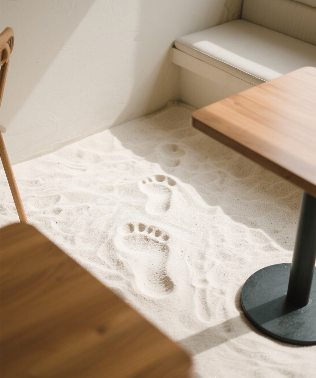 cát trắng trong quán cà phê cát trắng trong quán cà phê