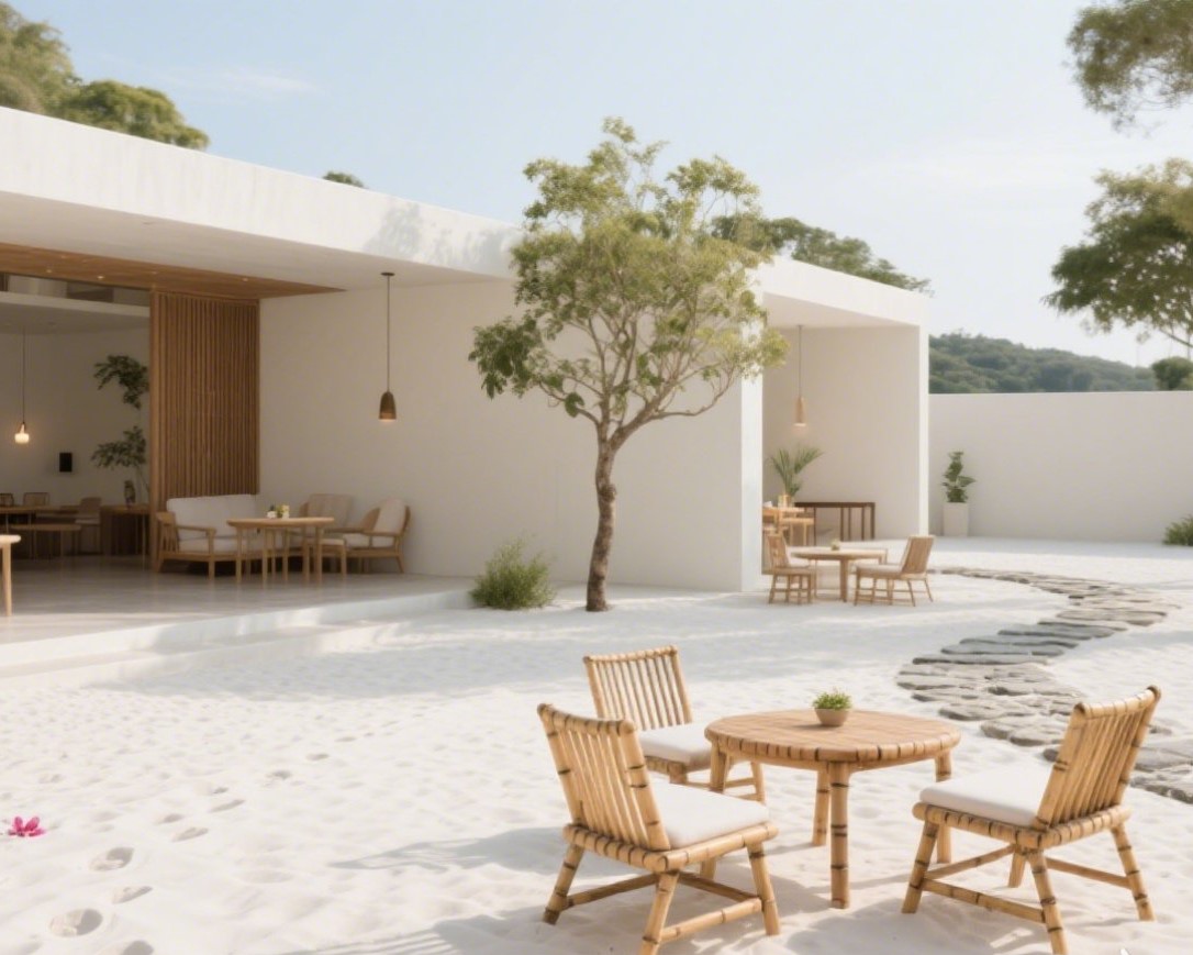 cát trắng quán cà phê cát trắng quán cà phê