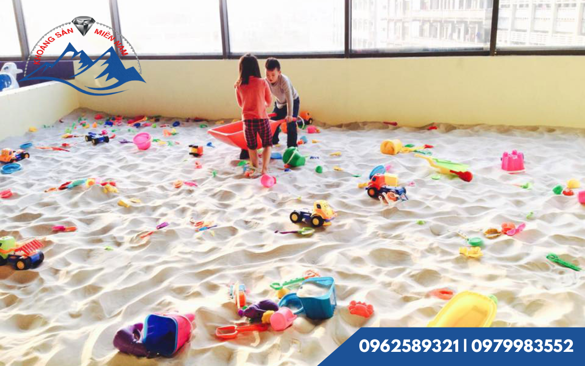 Cát trắng sân chơi trường mầm non Cát trắng sân chơi trường mầm non