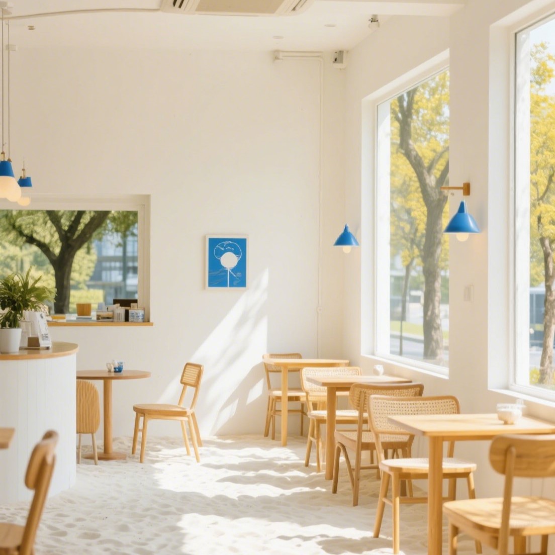 cát trang trí quán cà phê cát trang trí quán cà phê