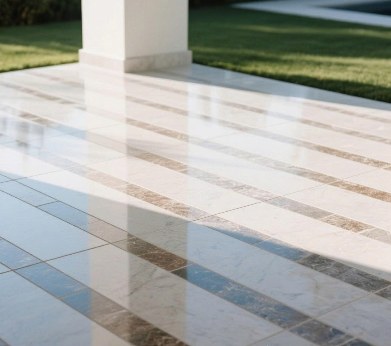 thảm cỏ và lát gạch thảm cỏ và lát gạch