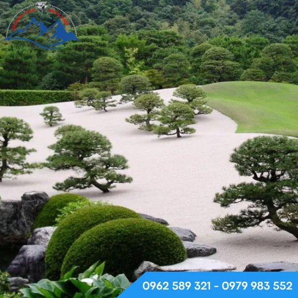 Cát làm tiểu cảnh sân vườn