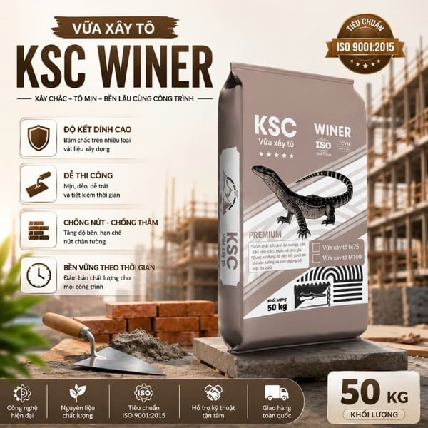 Vữa Xây Tô Khô Trộn Sẵn – Giải Pháp Thi Công Tốc Độ, Kháng Nứt Và Bền Vững Cho Mọi Công Trình