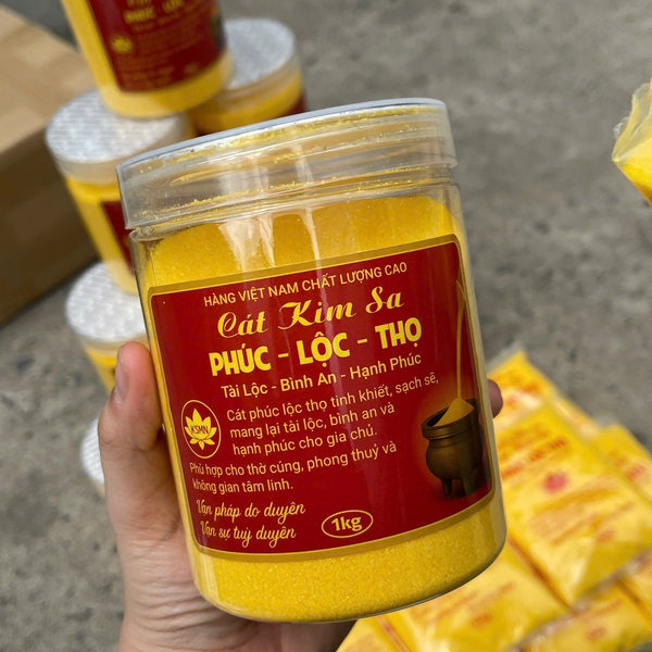 Cát Vàng Kim Sa Cao Cấp Đổ Bát Hương, Lư Hương Chiêu Tài Lộc