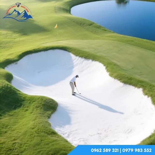 Cát trắng làm sân Golf