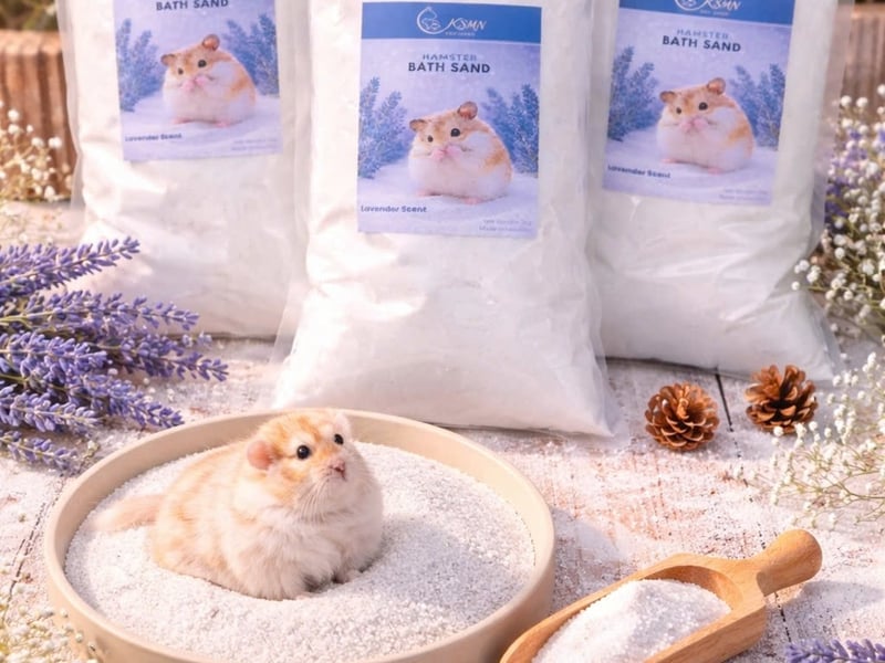 Vì Sao Nên Dùng Cát Tắm Hamster Thay Vì Cát Thường?