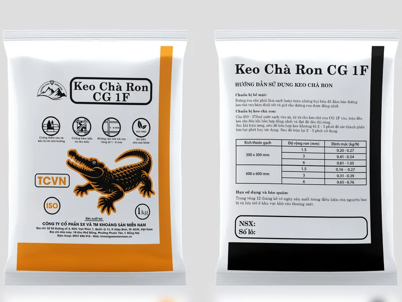 Keo Chà Ron CG1F Khoáng Sản Miền Nam – Giải Pháp Chít Mạch Bền Đẹp, Dễ Thi Công