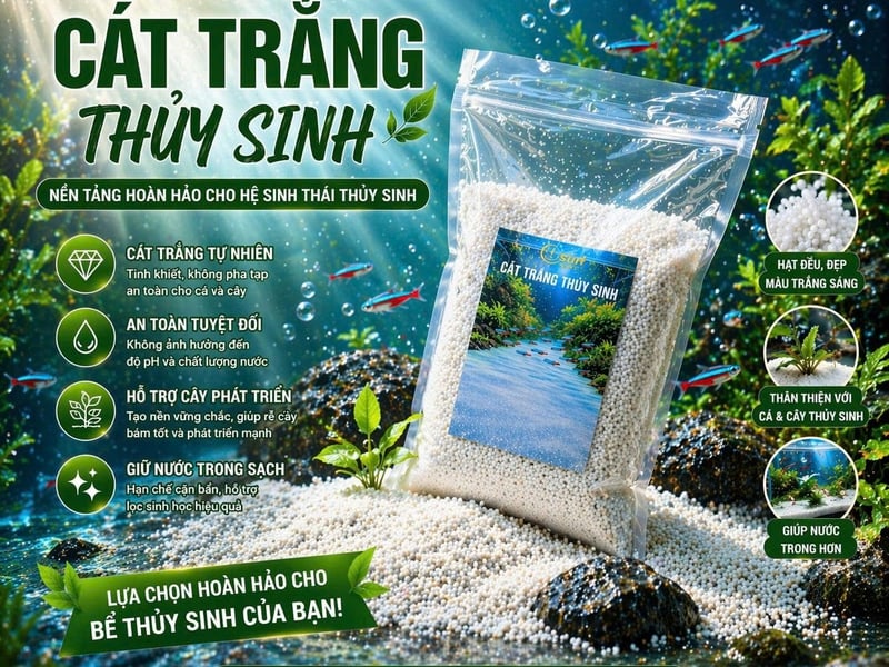 Mua Cát Thủy Sinh Hồ Cá Ở Đâu? Tiêu Chí Chọn Cát Chuẩn Cho Người Mới