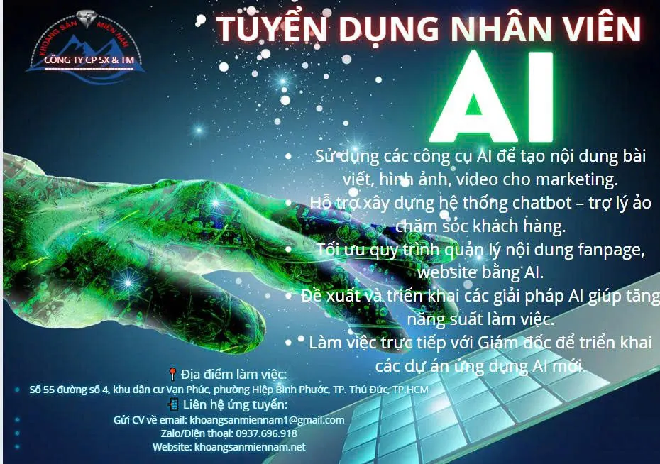 Tuyển nhân viên AI Tuyển nhân viên AI