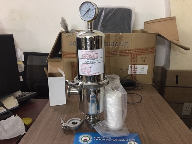 Bình lọc khí inox lõi 5-inch