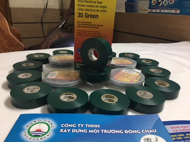 Băng Keo Cách Điện 3M Scotch 35 Xanh Lá
