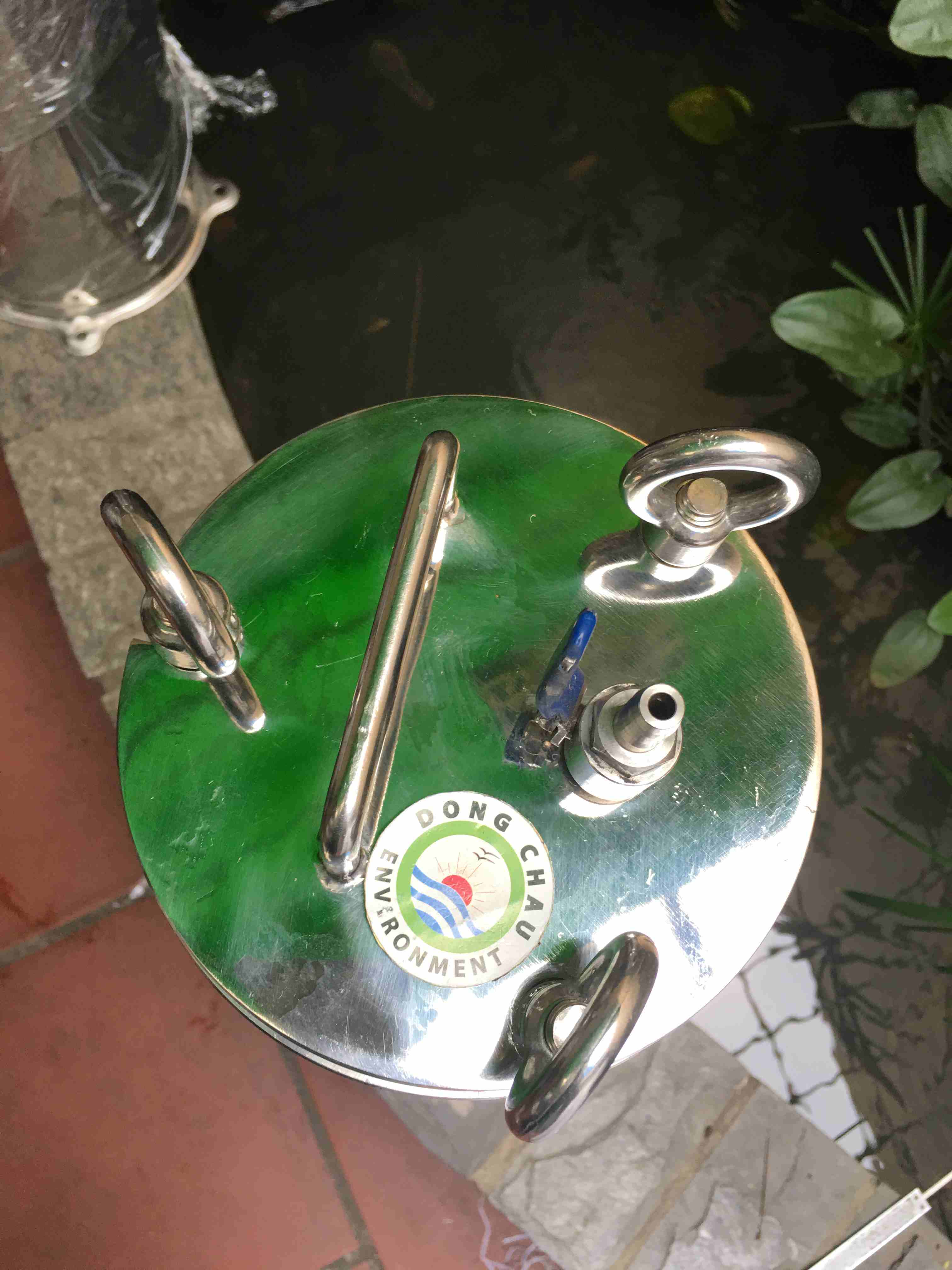 nắp xả Bình lọc chất lỏng 1 lõi 20 inch Trung Quốc