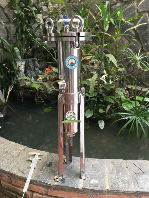 Bình lọc chất lỏng 1 lõi 20 inch Trung Quốc