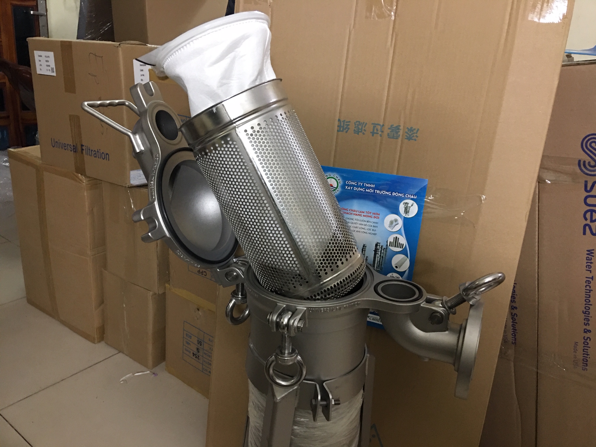 lồng và túi trong Bình lọc 1 túi size 1 dạng Top Entry Universal