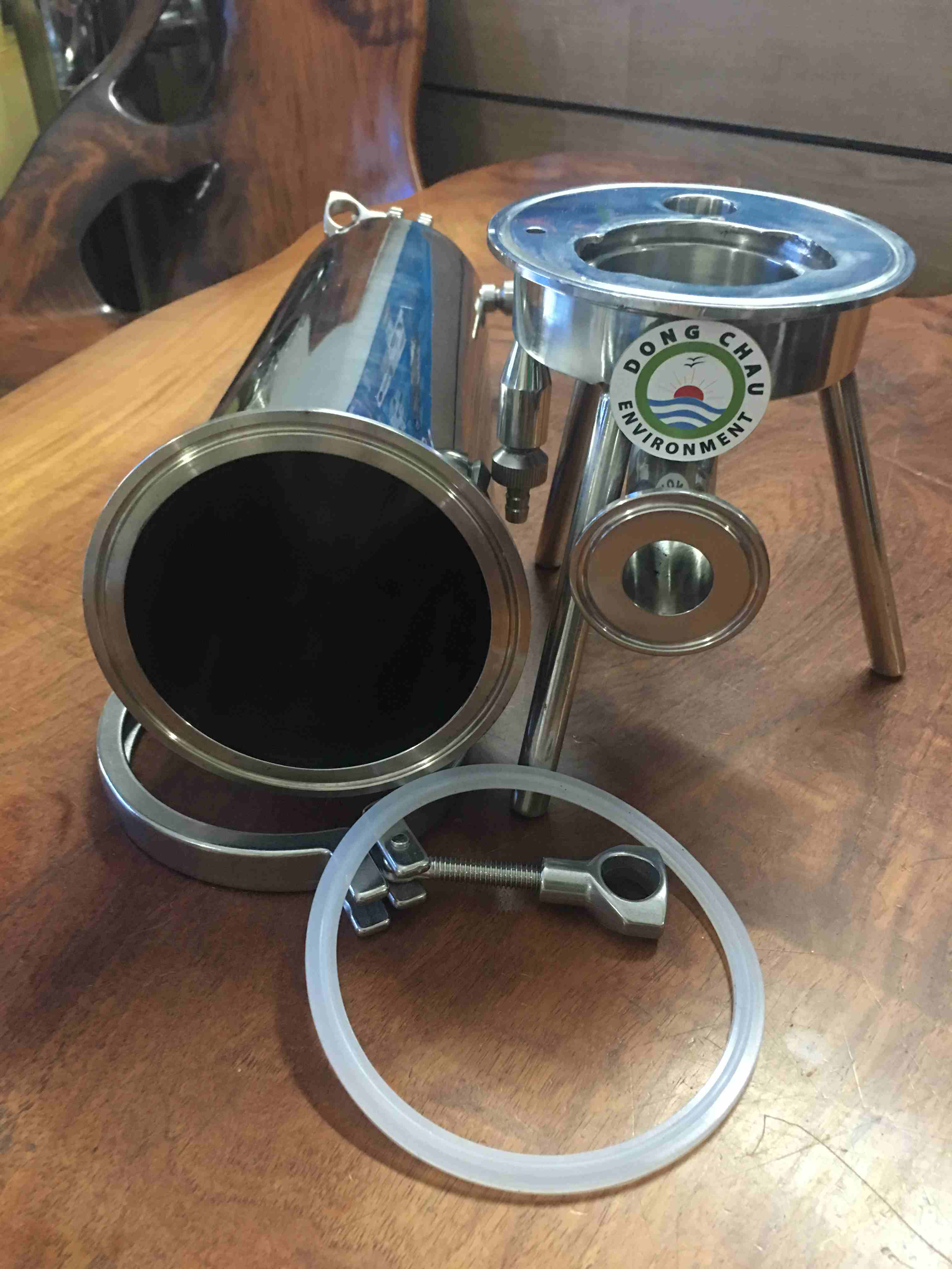 cấu tạo bên trong Housing Bộ lọc khí nén Inox lõi kiểu Oring