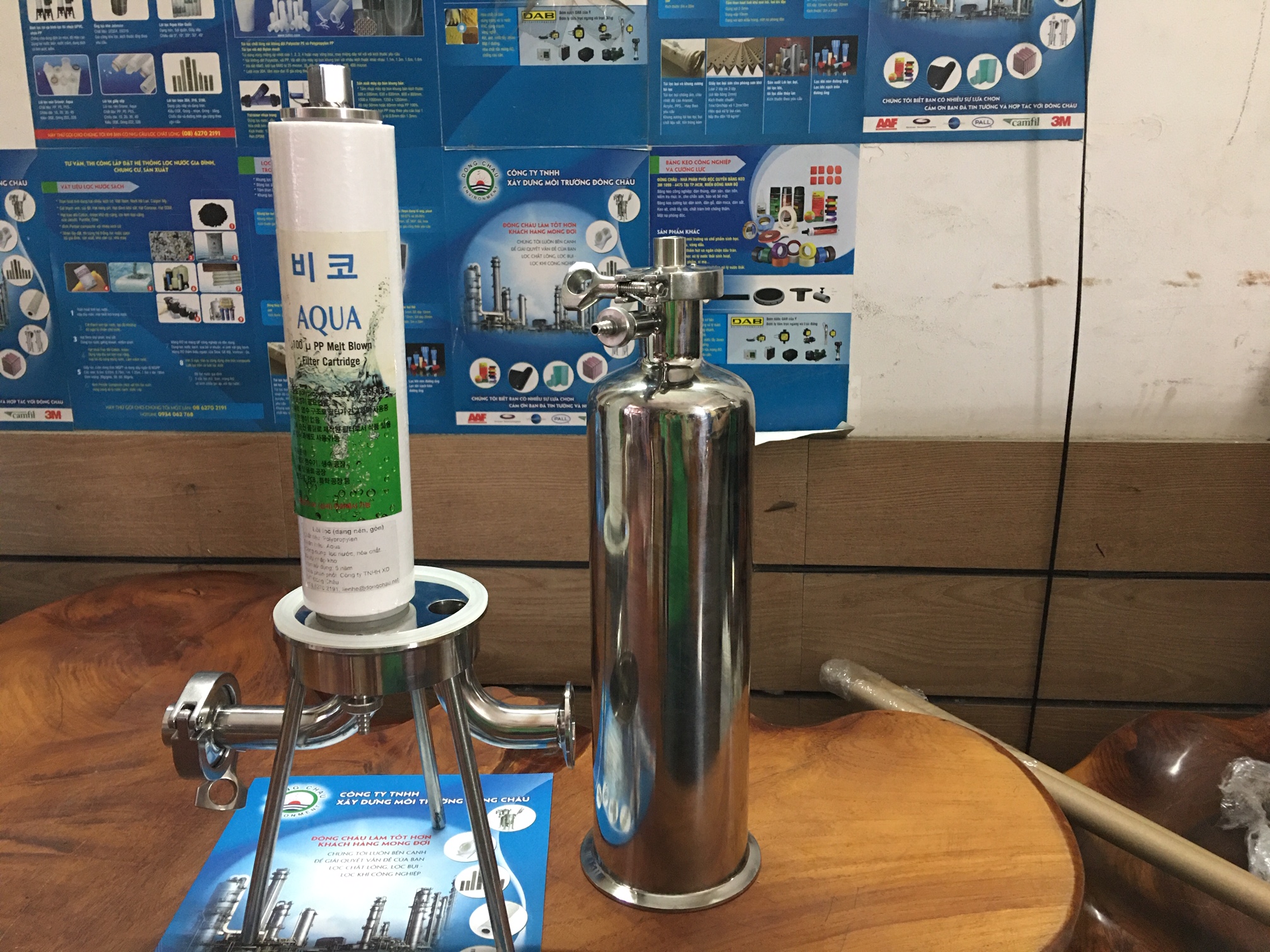 Bộ Lọc Khí Inox 304 10 Inch với lõi