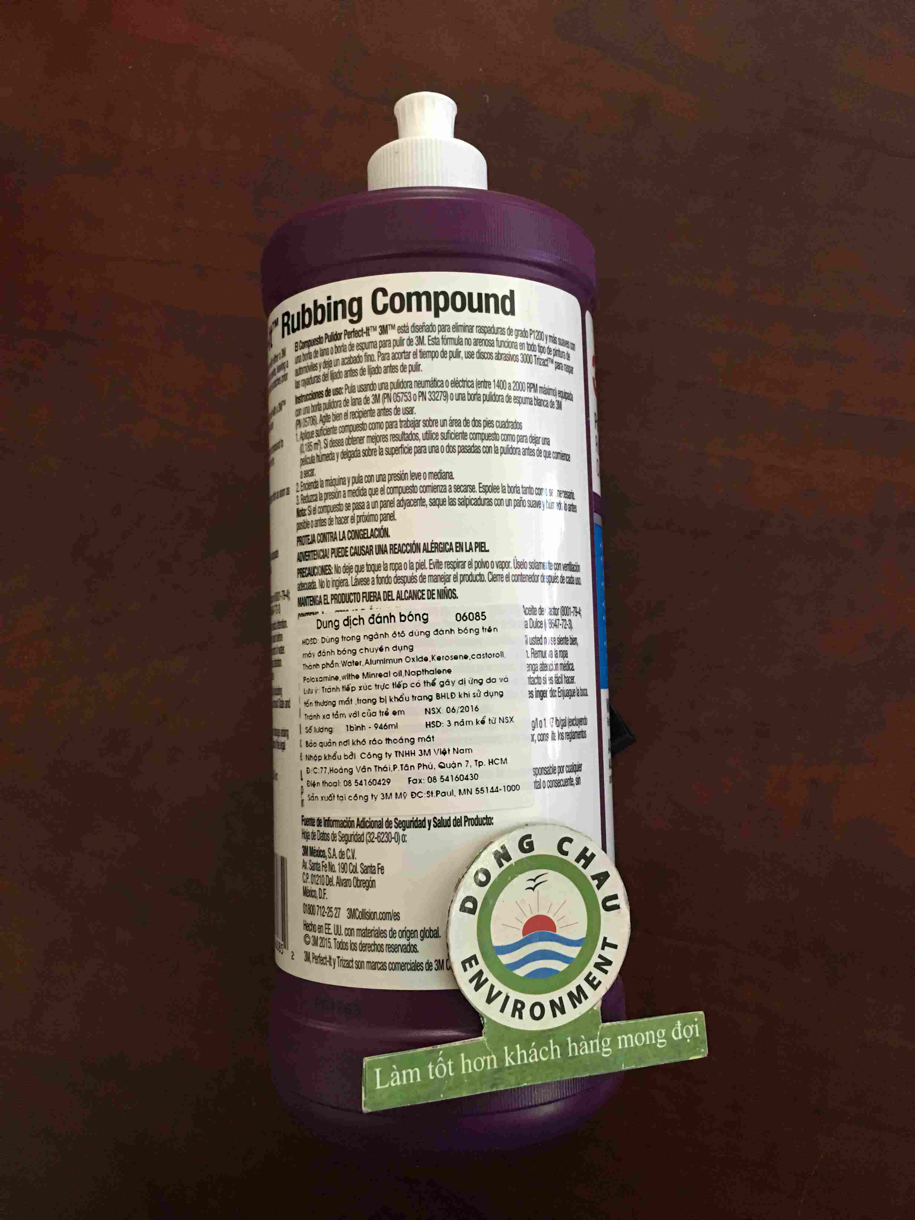 Chai dung dịch đánh bóng 3M 06085 chuyên dụng cho xe