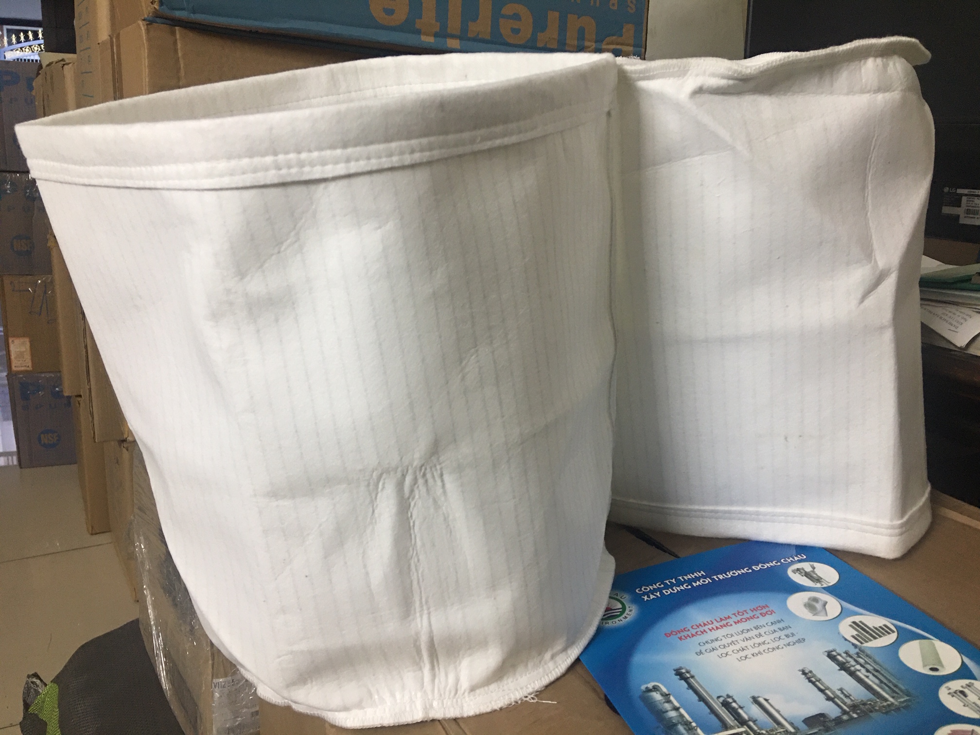 sản xuất Túi lọc bụi chống tĩnh điện vải PE500AS