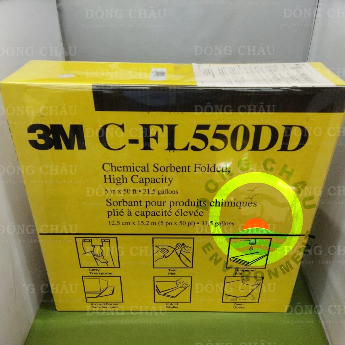 Cuộn thấm hút hóa chất đổ tràn 3M C-FL550DD