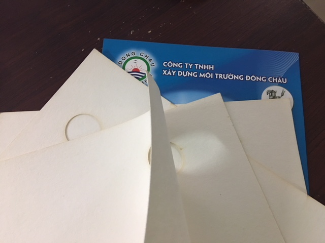 Giấy lọc dầu nhà máy điện đục lỗ đường kính lỗ 25mm, 30mm, 35mm, 40mm