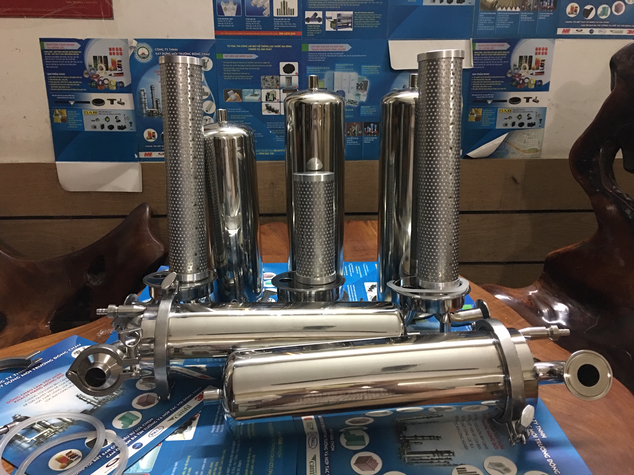 Bình lọc khí nén đóng hộp inox 304 các loại