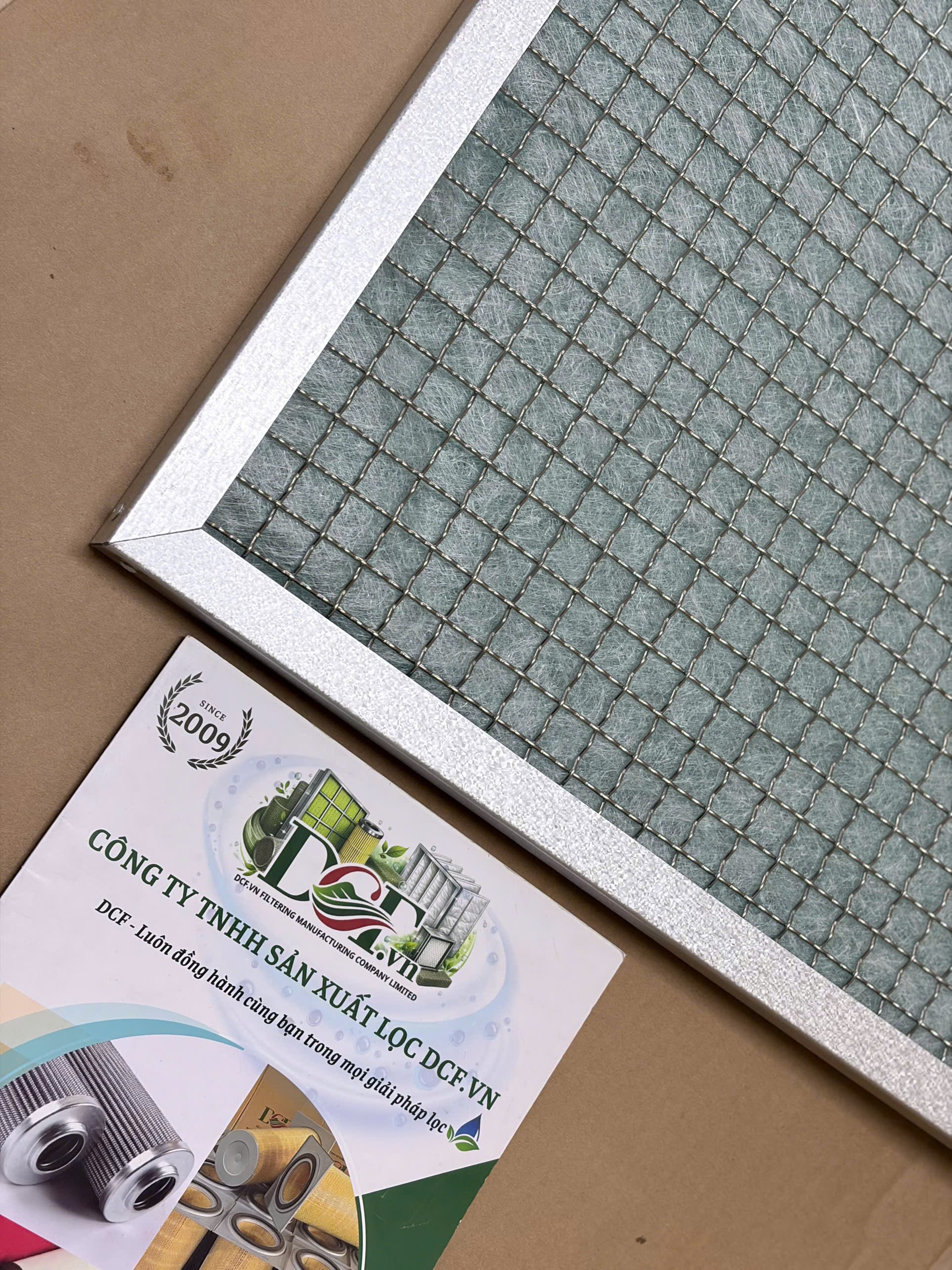 Khung lọc bông thủy tinh 498x498x25mm DCF.vn