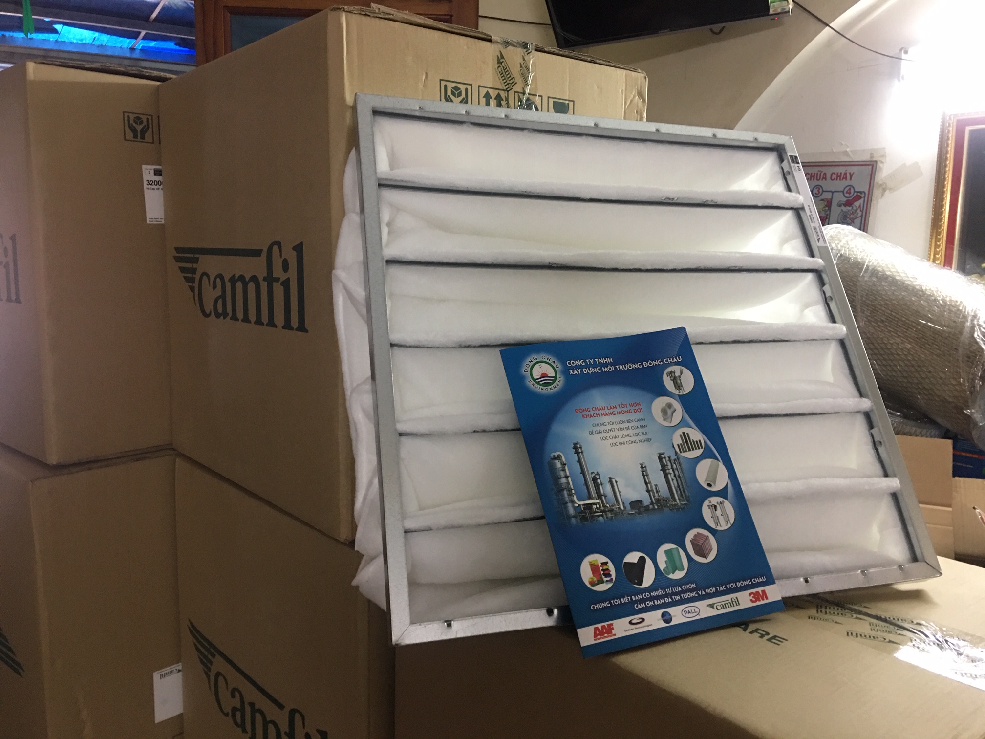 Khung lọc khí camfil G4 dạng túi lọc thô nhập khẩu