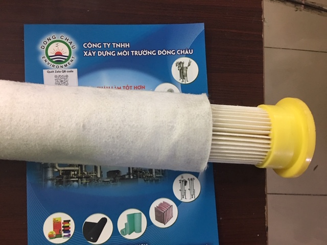 cấu tạo Lõi lọc bụi PE bọc vải chống tĩnh điện bên ngoài
