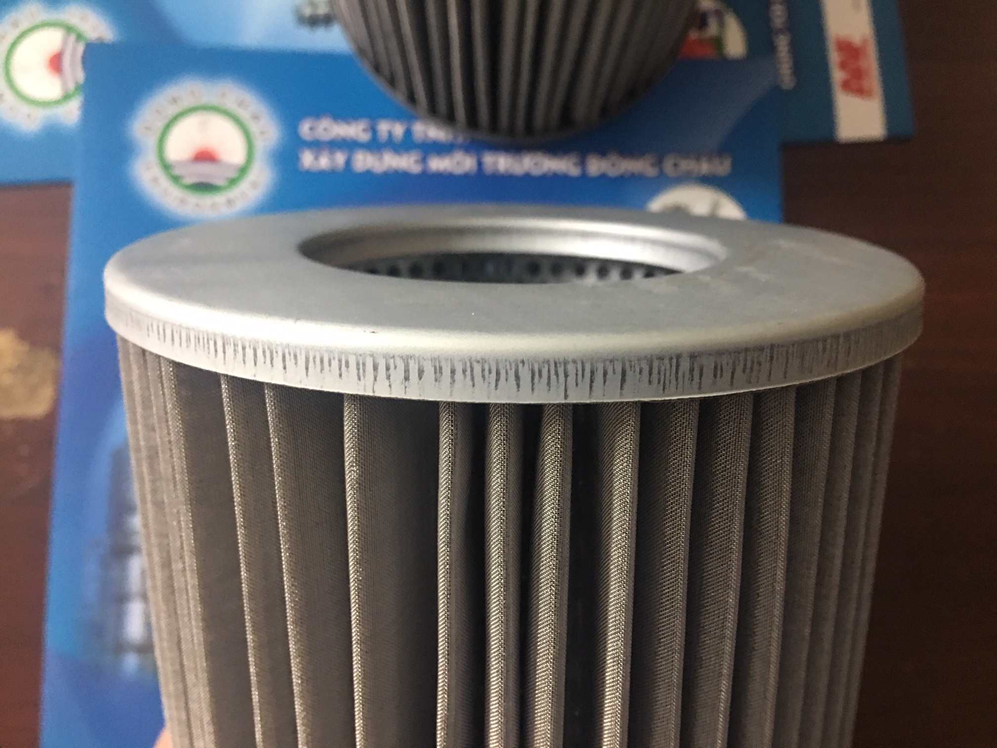 cấu tạo Lõi lọc dầu thủy lực lưới inox gấp nếp