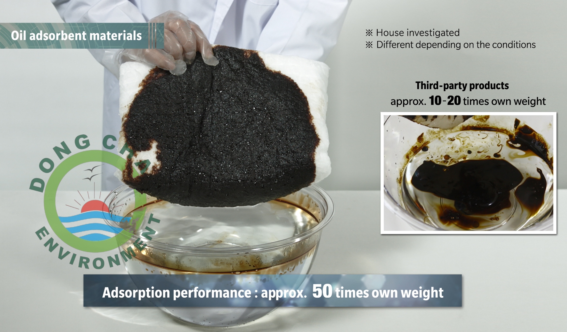 test kiếm Tấm thấm hút dầu rò rỉ đổ tràn Indo Oil Absorbent pad