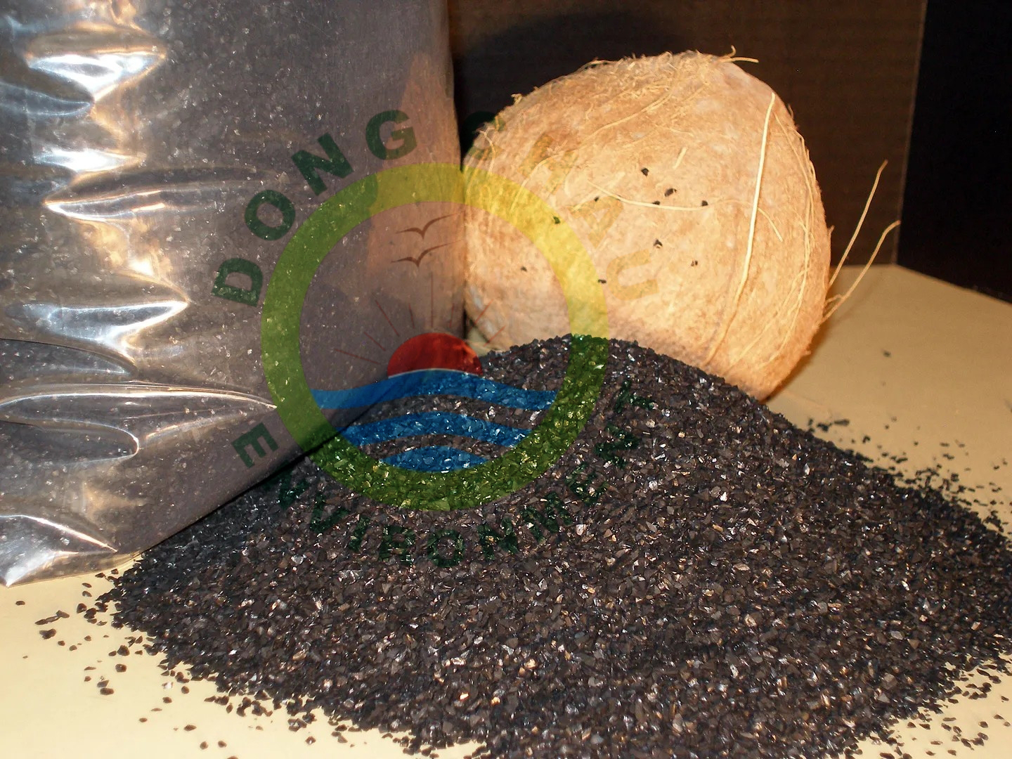 hình ảnh thực tế sản xuất than hoạt tính gáo dừa