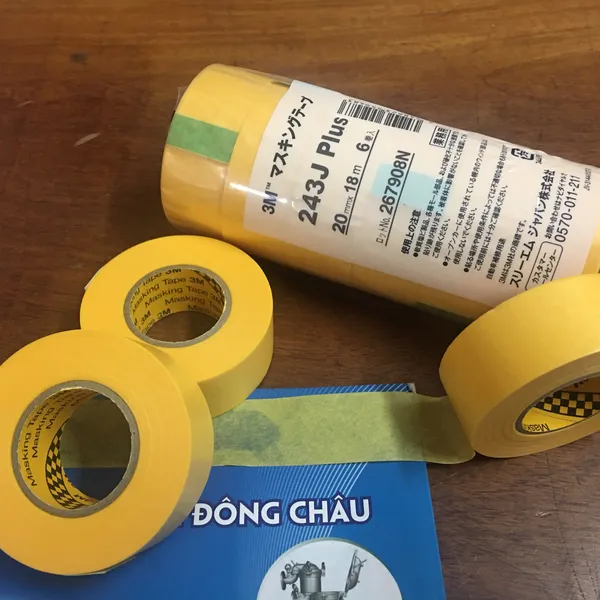 Băng keo washi che sơn 3M 243J Plus