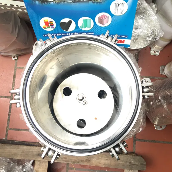 Bộ housing lọc nước 3 lõi 20-inch chất liệu inox