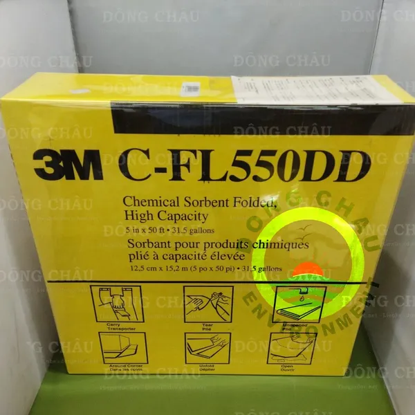 Cuộn thấm hút hóa chất đổ tràn 3M C-FL550DD