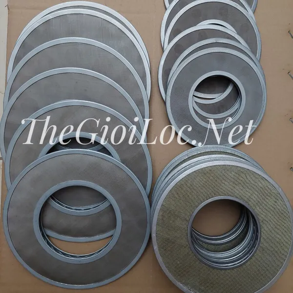 Đĩa (dĩa) lưới INOX 304 lọc dầu thủy lực đục lổ tròn