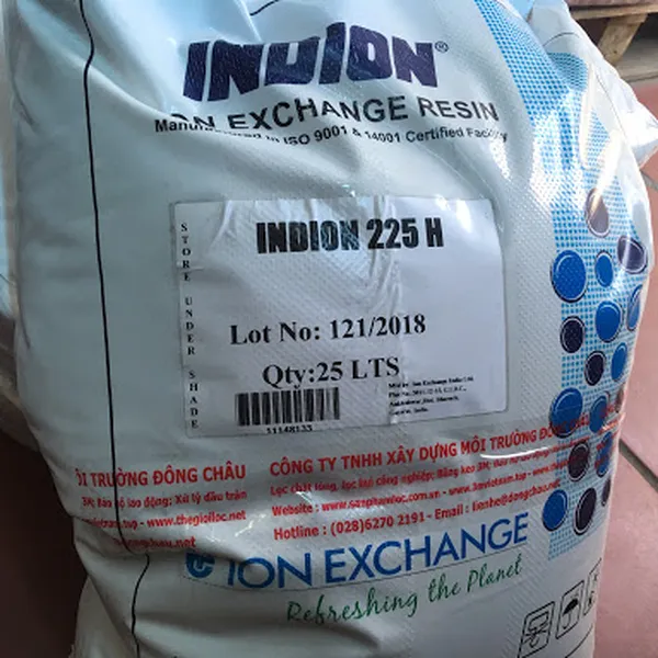Hạt Nhựa Trao Đổi Ion Dương Indion Ấn Độ 225 H