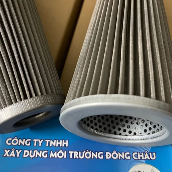 Lõi Lọc Dầu Thủy Lực Inox Gấp Nếp Hình Phễu Chóp