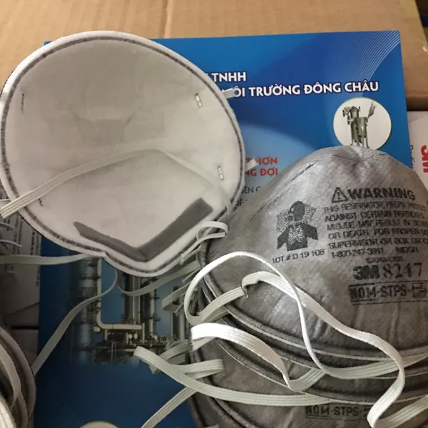 Khẩu Trang Lọc Bụi Và Hơi Hữu Cơ 3M™ 8247 GP2 và R95 NIOSH