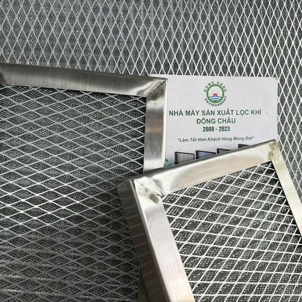 Khung lọc lưới nhôm hai mặt lưới mắt cáo