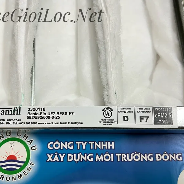 Khung Lọc Túi Medium F7 Basic-Flo Camfil Nhôm
